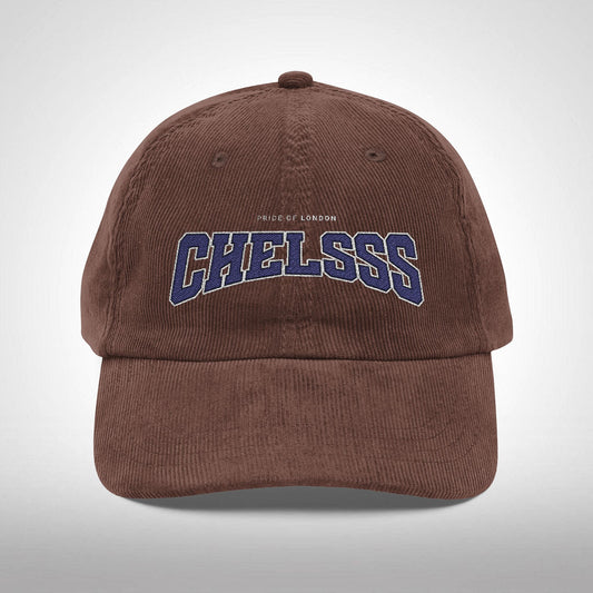 Corduroy and embroidered cap - 'CHELSSS' Chelsea