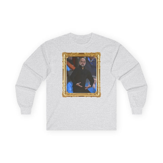 T-Shirt Manches Longues - Pep Guardiola (Manchester City, Gold Frame)