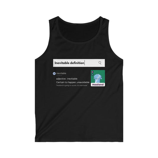 Tank top with front and back design — Haaland (Manchester City, Blue Moon)