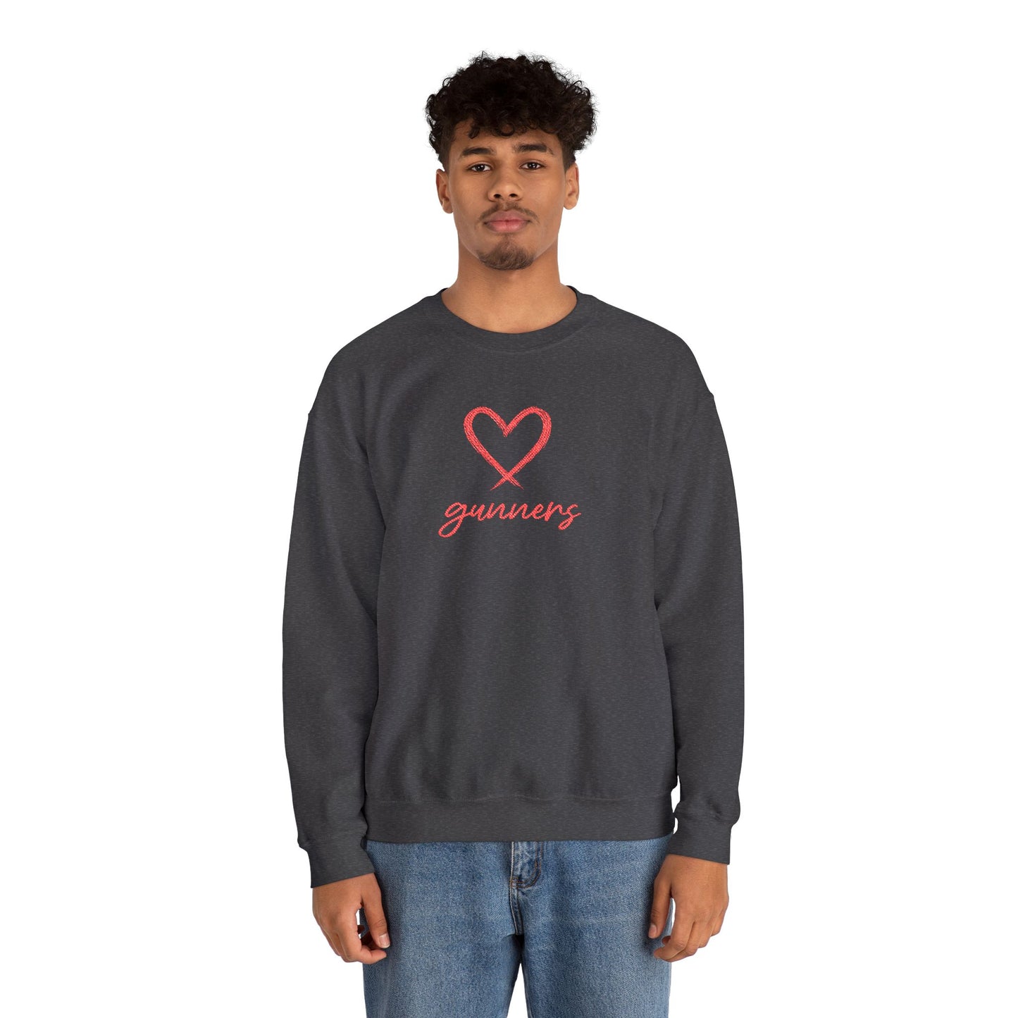 Pull Mixte Brodé - Cœur de Gunners (Arsenal)