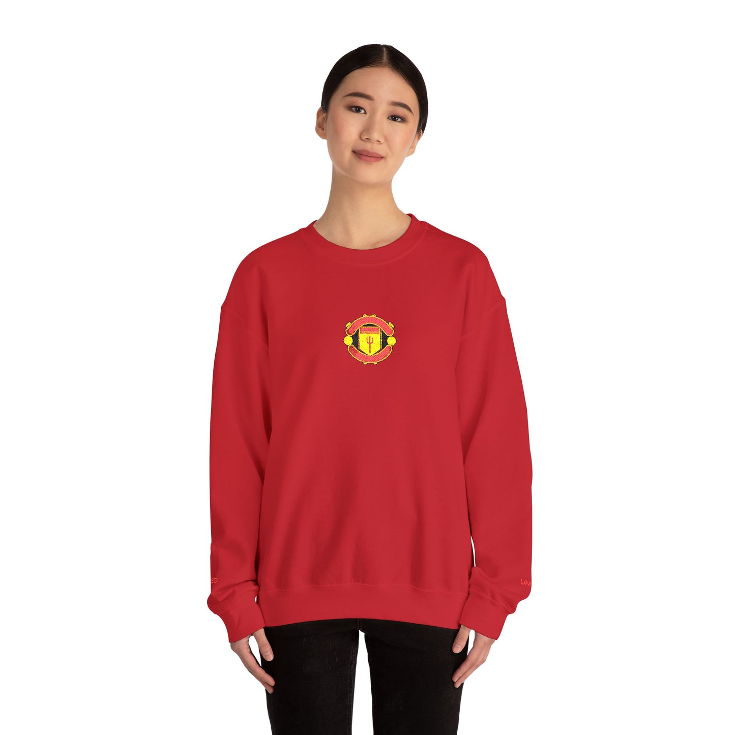 Unisex sweater with embroidered design - Man United