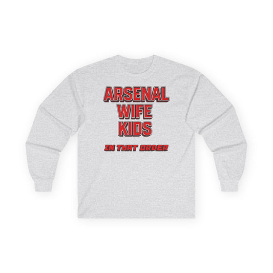 T-Shirt Manches Longues Mixte - In That Order (Arsenal)