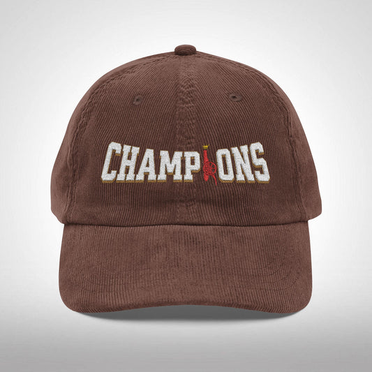 Corduroy and embroidered cap - PL Champions (Arsenal)