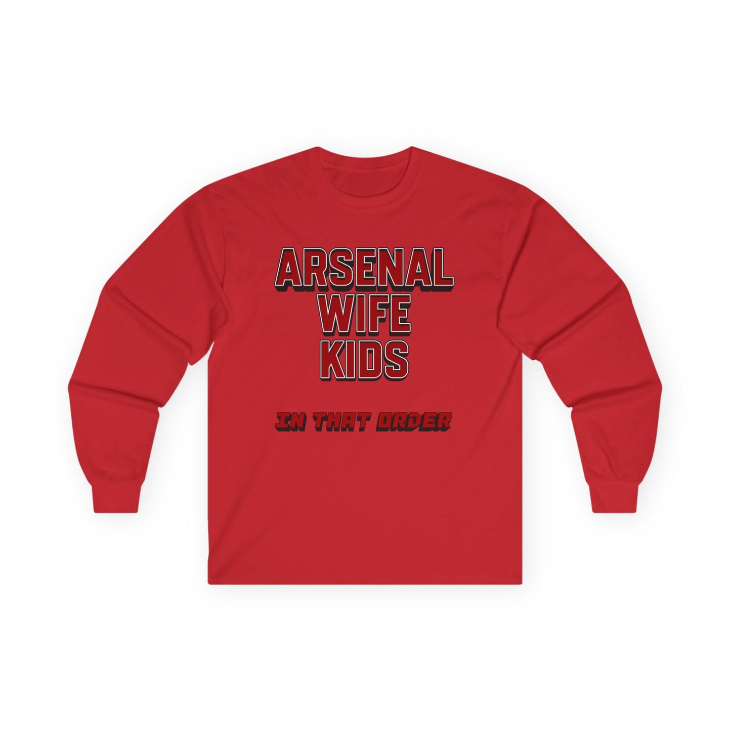 T-Shirt Manches Longues Mixte - In That Order (Arsenal)