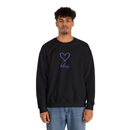 Pull Mixte Brodé - Cœur de Blues (Chelsea)