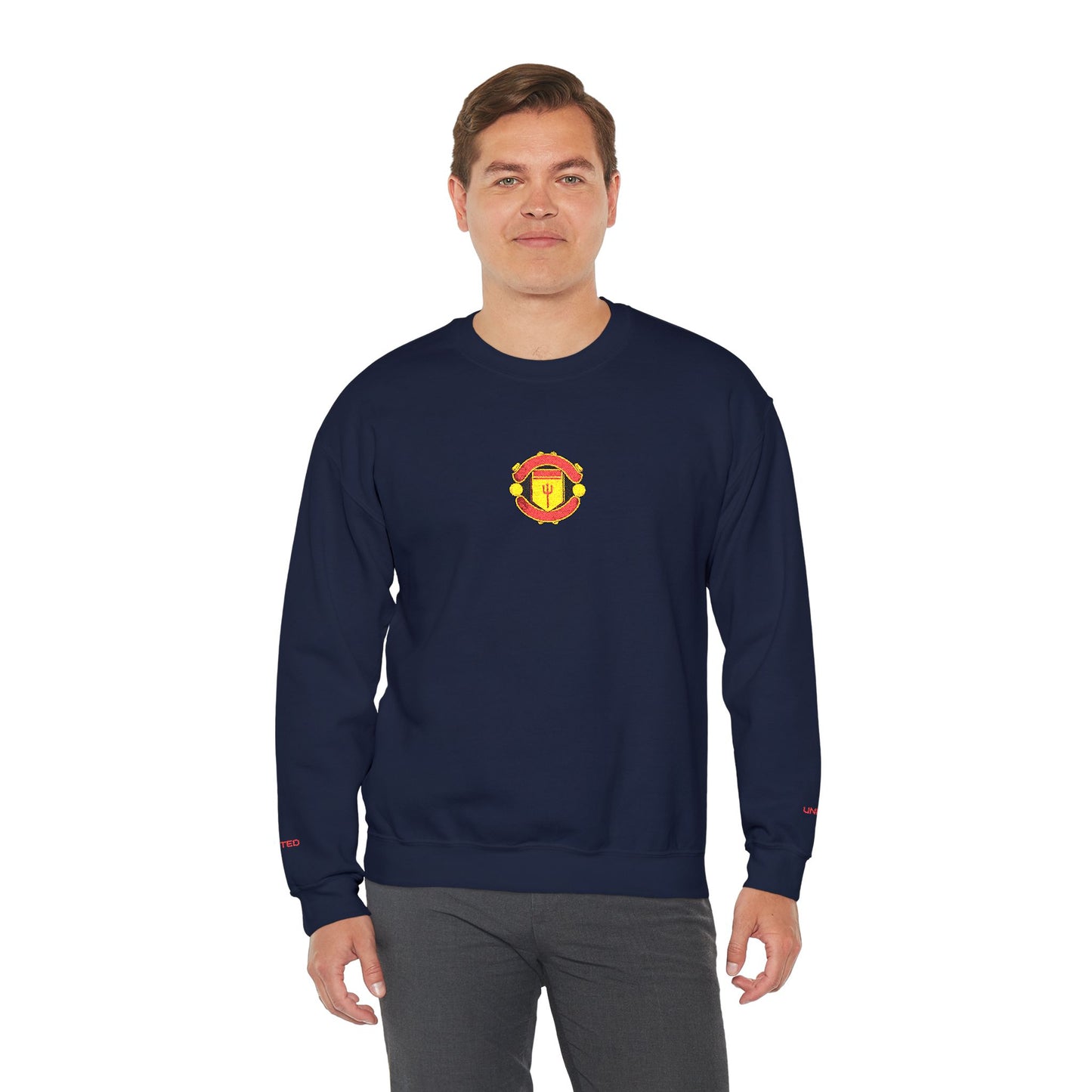 Unisex sweater with embroidered design - Man United