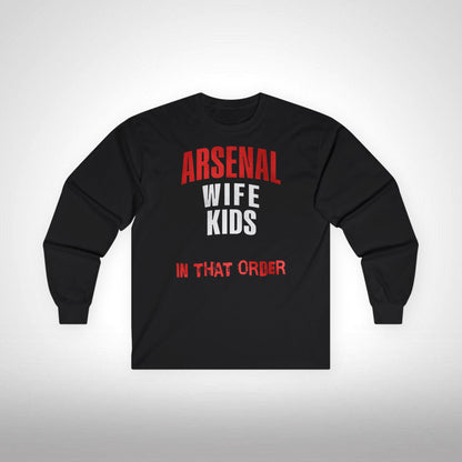 Unisex Long Sleeve T-Shirt - In That Order (Arsenal)