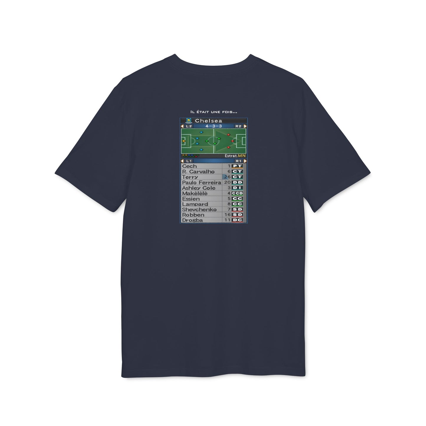 T-Shirt PES 6 avec design au dos - Chelsea Edition