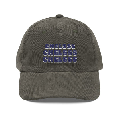 Casquette en velours côtelé et brodé - 'CHELSSS' Chelsea