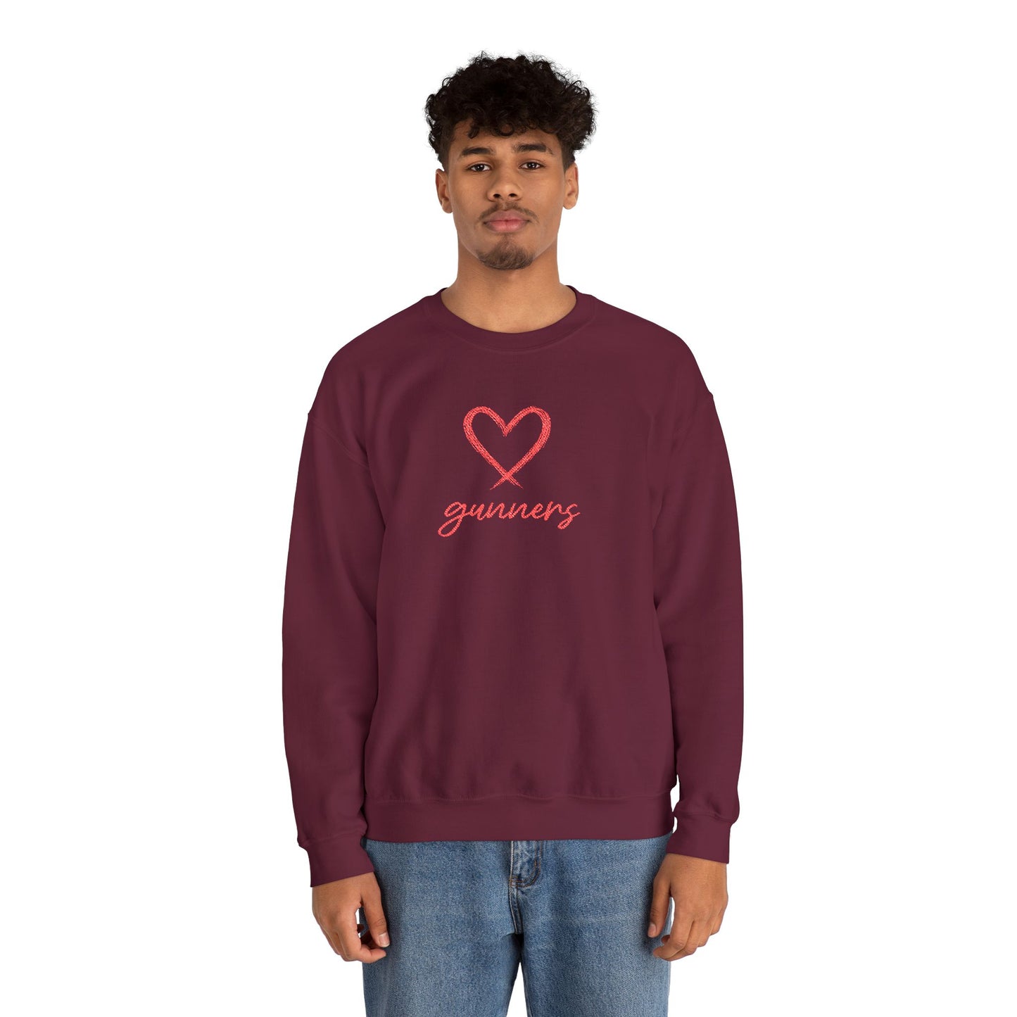 Pull Mixte Brodé - Cœur de Gunners (Arsenal)