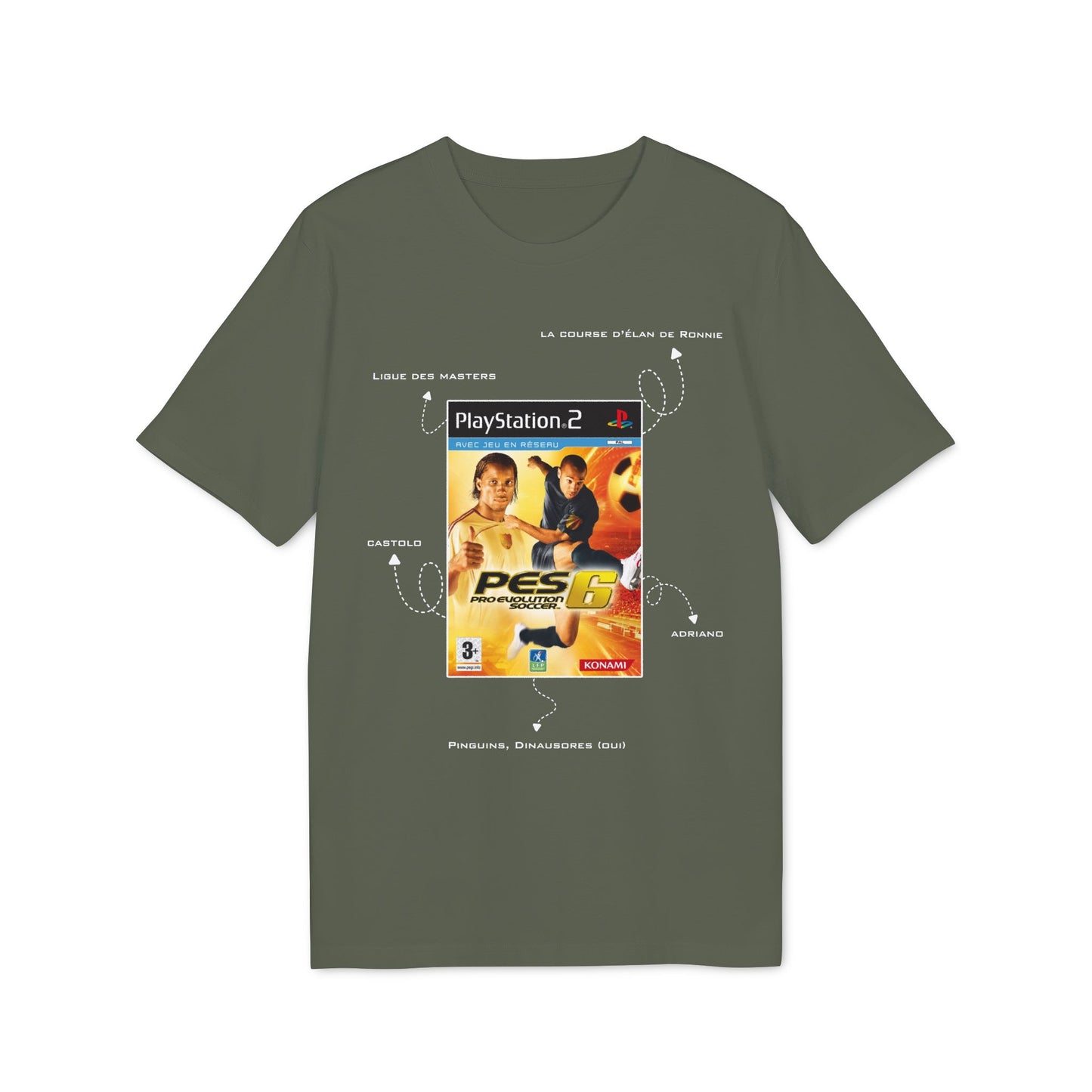 T-Shirt PES 6 avec design au dos - Chelsea Edition