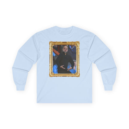 T-Shirt Manches Longues - Pep Guardiola (Manchester City, Gold Frame)