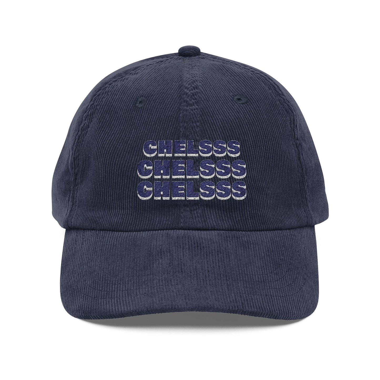 Casquette en velours côtelé et brodé - 'CHELSSS' Chelsea