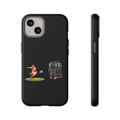 iPhone/Samsung Case - Declan Rice Free Kick (Arsenal phone case)