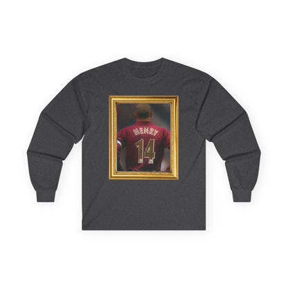 Mixed Long Sleeve T-Shirt - Thierry Henry Arsenal Legend (Gold Frame)