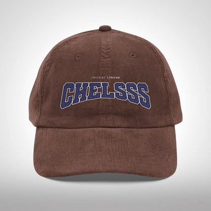 Casquette en velours côtelé et brodé - 'CHELSSS' Chelsea