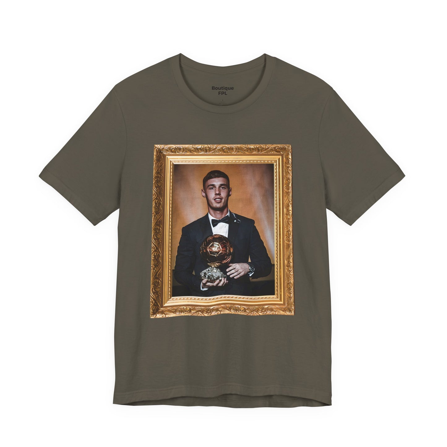Unisex T-Shirt - Cole Palmer Ballon d'or (Chelsea, Gold Frame)