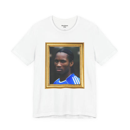 T-Shirt Mixte - Drogba Chelsea Legend (Gold Frame)