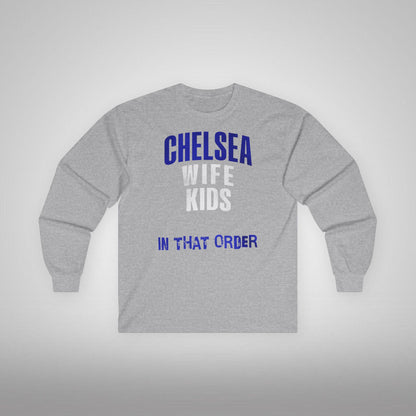 Unisex Long Sleeve T-Shirt - In That Order (Chelsea)