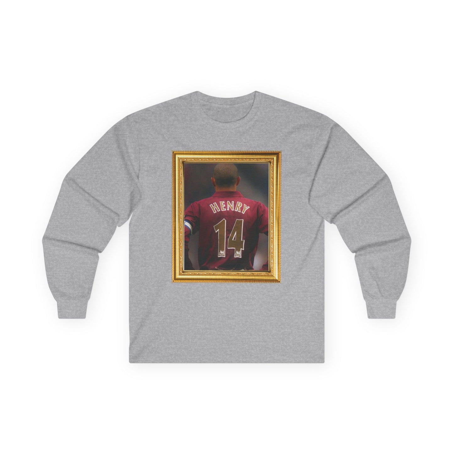 Mixed Long Sleeve T-Shirt - Thierry Henry Arsenal Legend (Gold Frame)