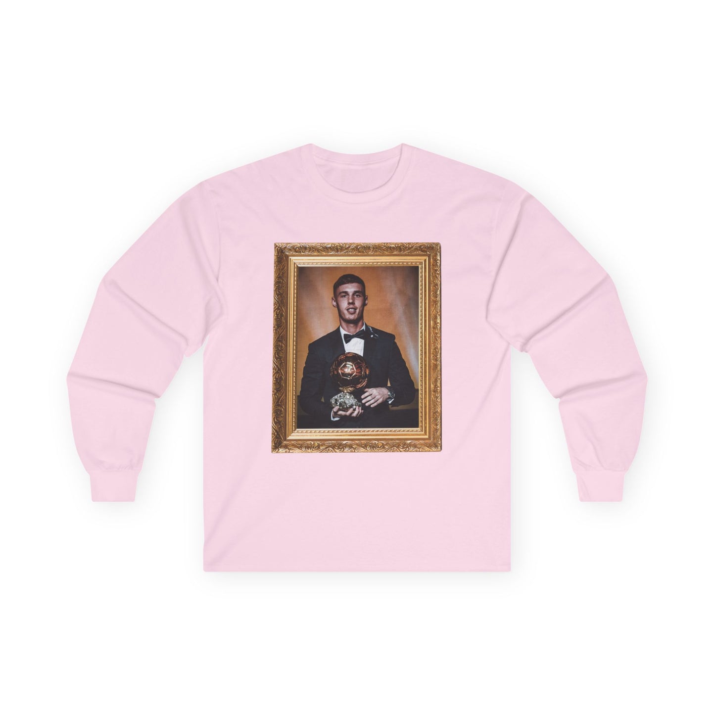 Unisex Long Sleeve T-Shirt - Cole Palmer Ballon d'Or (Chelsea, Gold Frame)