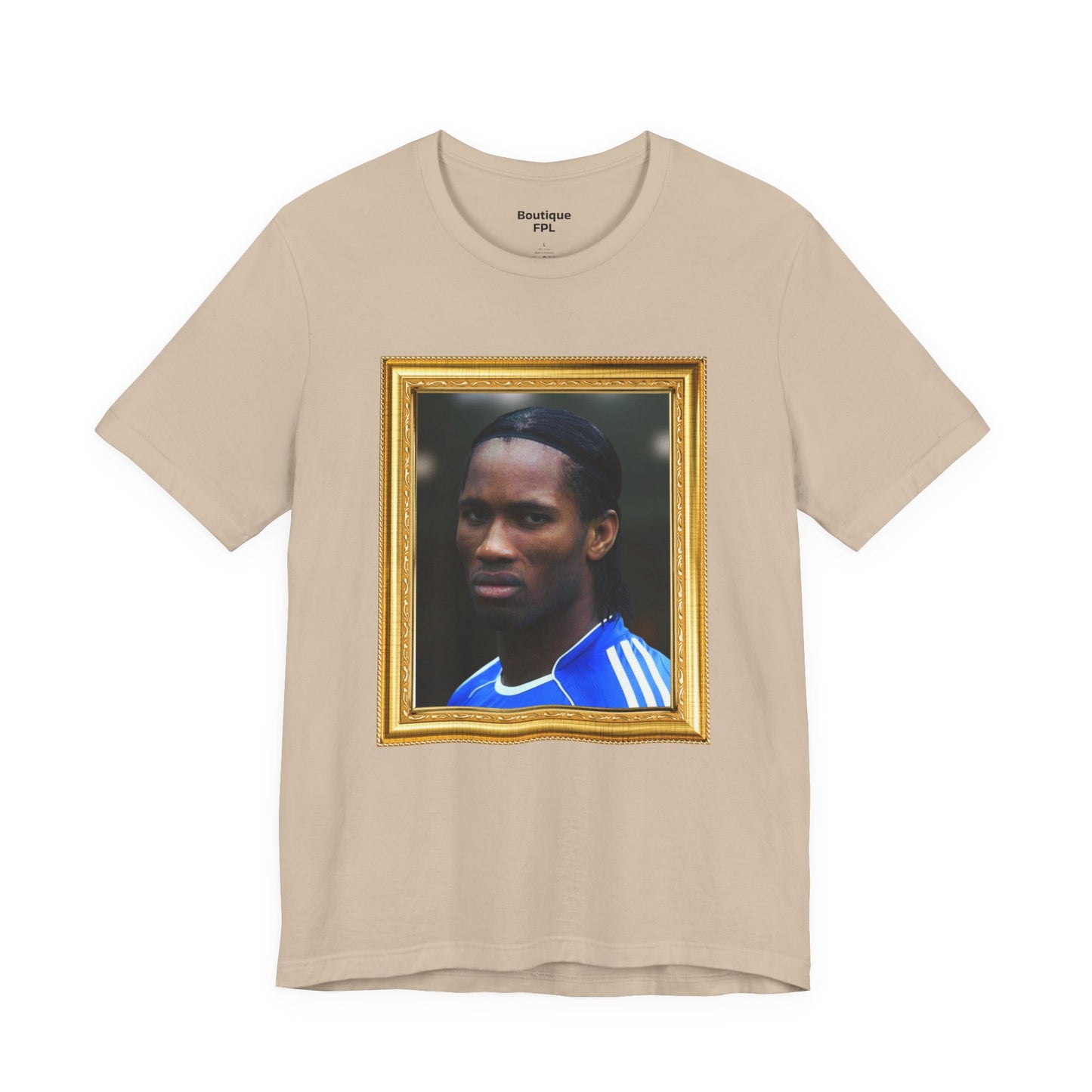 T-Shirt Mixte - Drogba Chelsea Legend (Gold Frame)