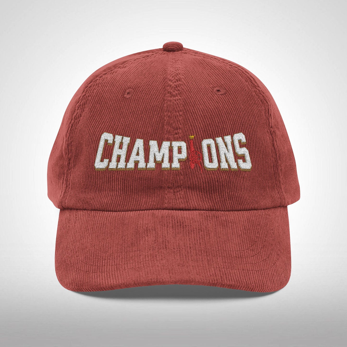Casquette en velours côtelé et brodé - PL Champions (Arsenal)