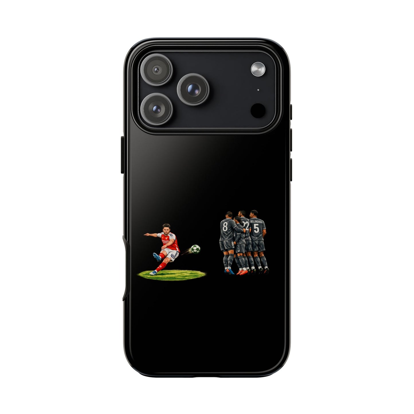 iPhone/Samsung Case - Declan Rice Free Kick (Arsenal phone case)