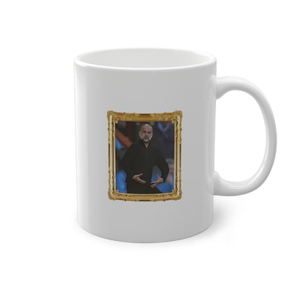 Mug - Pep Guardiola "Balls" (Gold Frame)
