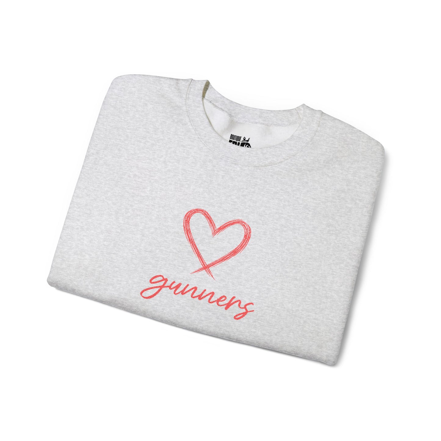 Pull Mixte Brodé - Cœur de Gunners (Arsenal)