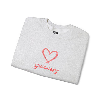 Pull Mixte Brodé - Cœur de Gunners (Arsenal)