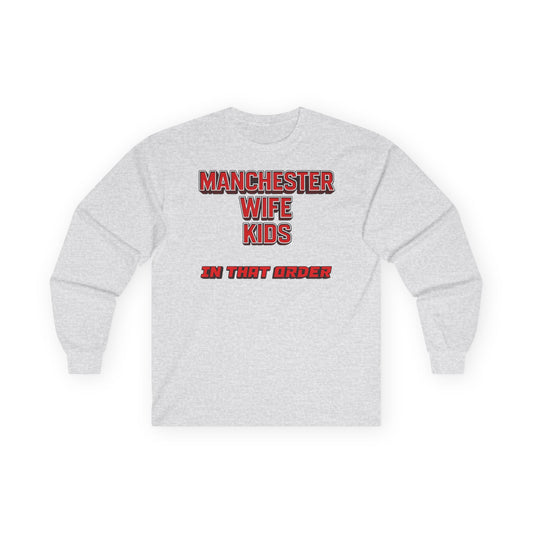 T-Shirt Manches Longues Mixte - In That Order (Man United)