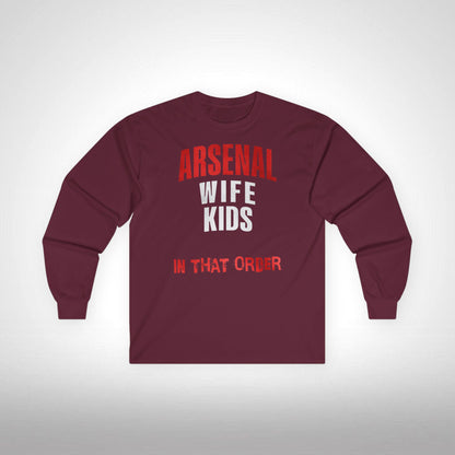 Unisex Long Sleeve T-Shirt - In That Order (Arsenal)