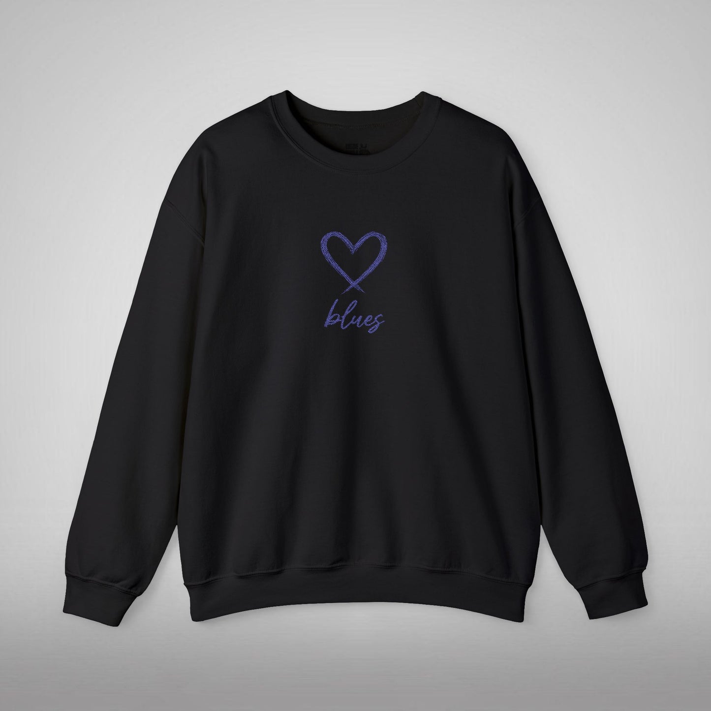 Pull Mixte Brodé - Cœur de Blues (Chelsea)