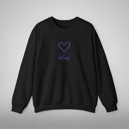 Pull Mixte Brodé - Cœur de Blues (Chelsea)