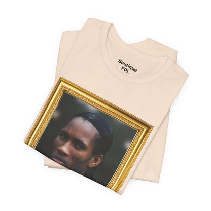 T-Shirt Mixte - Drogba Chelsea Legend (Gold Frame)