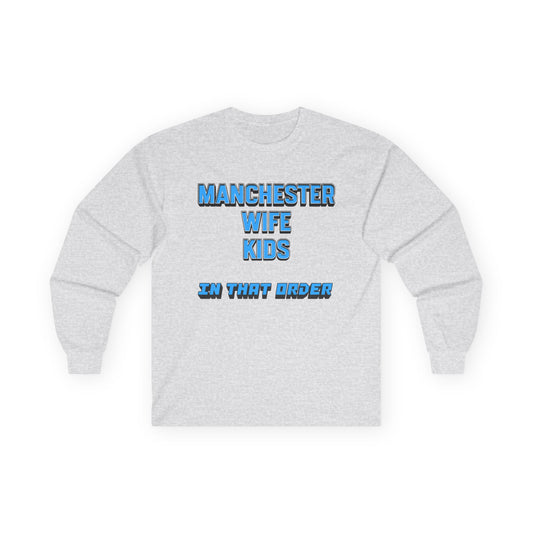 T-Shirt Manches Longues Mixte - In That Order (Manchester City)