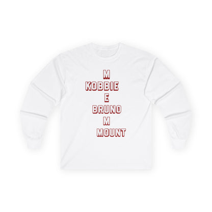 Unisex Long Sleeve T-Shirt - Manchester United (Words, Mots)