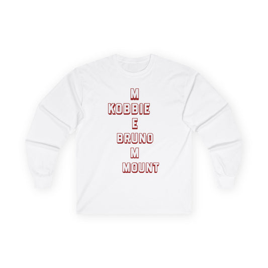 T-Shirt Manches Longues Mixte - Manchester United (Words, Mots)