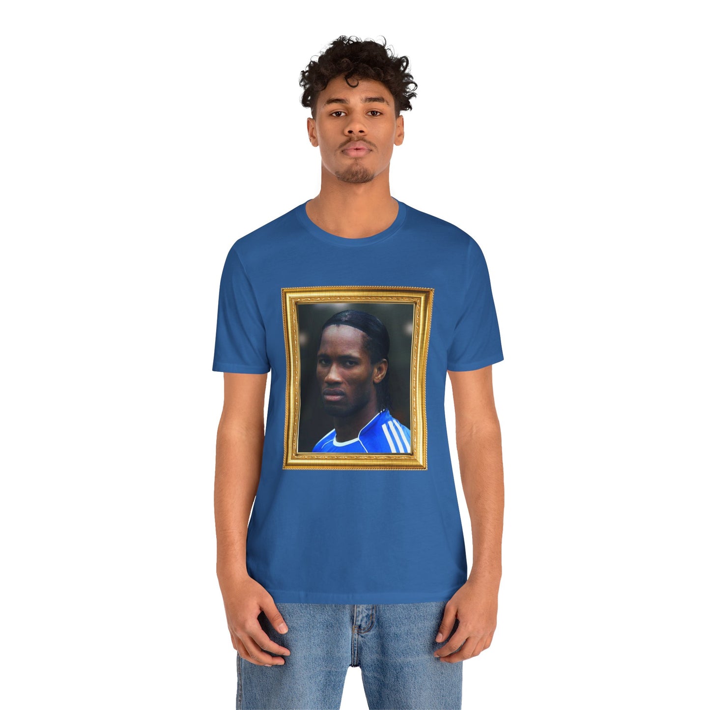 T-Shirt Mixte - Drogba Chelsea Legend (Gold Frame)