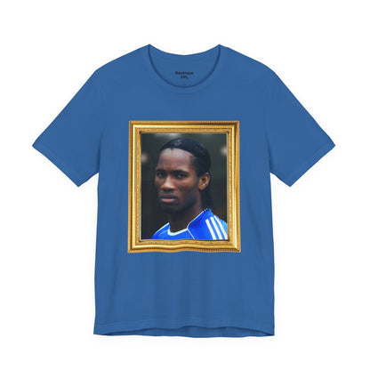 T-Shirt Mixte - Drogba Chelsea Legend (Gold Frame)