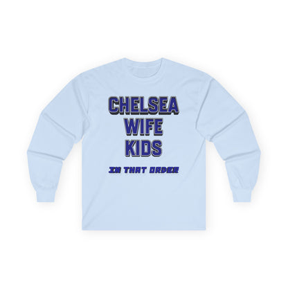 Unisex Long Sleeve T-Shirt - In That Order (Chelsea)