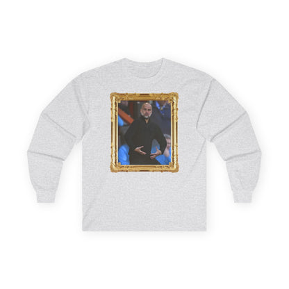 T-Shirt Manches Longues - Pep Guardiola (Manchester City, Gold Frame)
