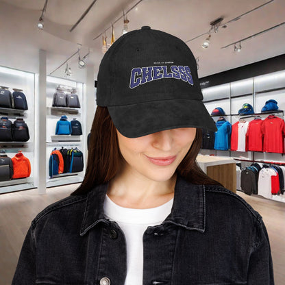 Casquette en velours côtelé et brodé - 'CHELSSS' Chelsea