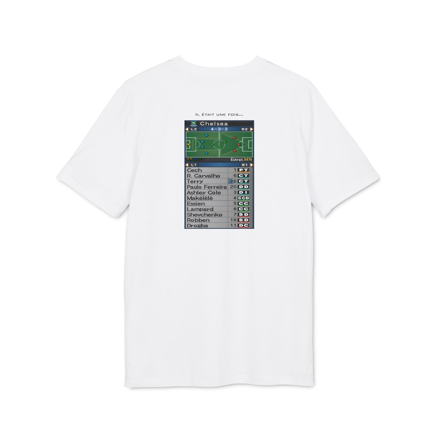 T-Shirt PES 6 avec design au dos - Chelsea Edition