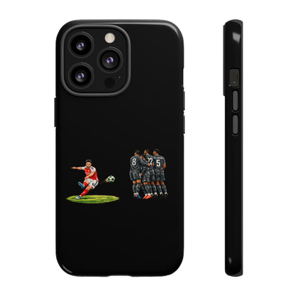 iPhone/Samsung Case - Declan Rice Free Kick (Arsenal phone case)