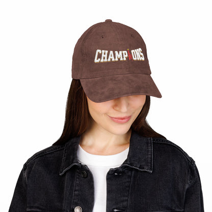 Casquette en velours côtelé et brodé - PL Champions (Arsenal)