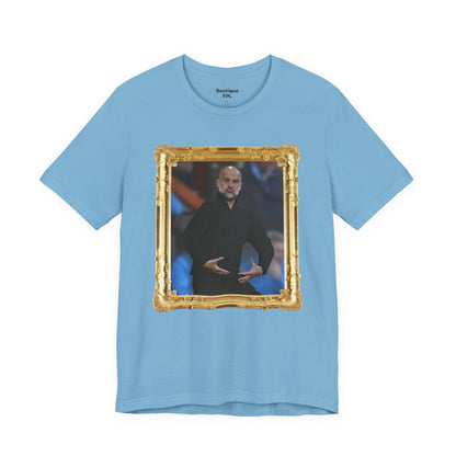 Mixed T-Shirt - Pep Guardiola "Balls" (Gold frame)