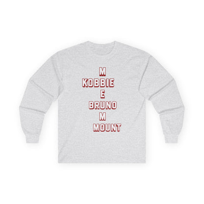 Unisex Long Sleeve T-Shirt - Manchester United (Words, Mots)