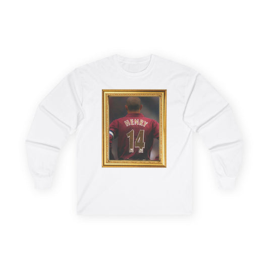 T-Shirt Manches Longues Mixte - Thierry Henry Arsenal Legend (Gold Frame)